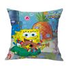 Ventas Calientes Transfronterizas Serie Bob Esponja Lino Hogar Funda de Almohada para Sofá Dormitorio Almohada Estampado por un Lado