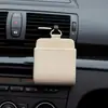 Nueva Caja de Almacenamiento para Coche Salida de Aire del Coche Cuero Multifuncional Bolsillo Colgante de Almacenamiento para Teléfono Móvil Cigarrillos Monedas Tarjetas