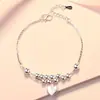En stock suministro pulsera personalizada europea y americana moda tobillera personalizada de amor exótica todo partido pulsera sexy en forma de corazón