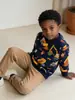 Sudadera Nueva de Otoño para Niños 26, Moda Estilo Europeo y Americano con Estampado de Coche, Jersey de Cuello Redondo para Niños Pequeños, Dropshipping Disponible