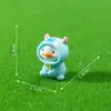 Transformação de Paisagem em Miniatura Dinossauro Pato Figura Fofa Decoração de Jardim DIY Ornamento para Painel de Carro