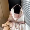Bolso Grande de Color Fresco de Moda para Mujer 2025 Nueva Moda Mochila para Viajeros Bolso Tote de Axila Multifuncional de Alta Gama