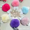 Fabricantes producen bola de peluche de pelo artificial bola de pelo falso accesorios de joyería imitación de conejo Rex colgante de bola de pelo artificial para DIY