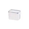 Caixa Organizadora Plástica Transparente para Geladeira de Cozinha com Tampa, Caixa Plástica Retangular para Armazenamento de Petiscos para Animais, Lancheira