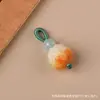 Pulseira com Pingente Pequeno de Bodhi Trançado Feito à Mão DIY Fruta Marfim, Acessório Colecionável, Pingente de Contas, Componente de Joia