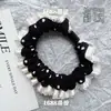 Goma para el pelo de encaje con lunares, estilo pequeño y fragante para coleta, banda elástica de alta elasticidad