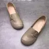 Zapatos de Mujer Cecho de Verano 2026 con Suelas Blandas, Piel Suave, Zapatos Planos Cómodos para Personas de Mediana Edad y Mayores con Pies Anchos, Estilo Slip-On