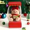 Mannery Genuine Plush Bear Natal Chaveiro Carro Pingente Casal Mochila Escolar Pendurado Presente de Natal Atacado