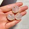 Novo Pingente de Fivela da Paz Tipo Gelo Calcedônia Branca Ágata Natural Jade Cavalo Pingente Venda por Atacado Transmissão ao Vivo Item Mais Vendido