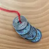 Dinheiro dos Cinco Imperadores Chineses Pingente de Cabacinha de Latão Decoração de Batente de Porta Pingente do Oficial Celestial Bênção Nó Auspicioso Chinês para a Porta Principal