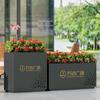 Jardinera de Exterior Hierro Soporte para Flores Combinación Calle Comercial Jardín de Flores Exterior Jardinera Cuadrada Partición de Calle Jardinera Patio Caja de Plantación