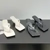 Sandalias de Tira Cuadradas de Moda para Mujer, Estilo Celebridad de Internet Verano 2026, Chanclas de Tacón Fino para Exteriores, Sandalias de Tacón Alto para Chicas Populares