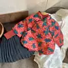Venta de Liquidación~Abrigo de Moda de Algodón Estilo Chino para Niñas Invierno 2025 con Cierre de Botones, Abrigo de Año Nuevo para Bebé