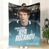 Manta de siesta estampada, Manta de franela estilo Ins definitiva, Venta directa del fabricante, Temática de hockey sobre hielo, Partido de liga estampado I