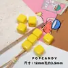 Contas Quadradas Versáteis de Acrílico para DIY Base para Pintura à Mão Contas Coloridas Sólidas Não Desbotam Acessórios para Roupas Acessórios para Joias