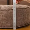 Nuevo Colchón Futón de Algodón y Lino, Cojín Redondo Tatami de Tela, Cojín de Piso para Mirador, Cojín de Meditación, Cojín de Piso Grande y Engrosado