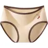 Pantaletas de Algodón Puro 10A Antibacterianas en la Entrepierna Transpirables Sin Costuras con Forma de Oso de Cintura Media para Niñas, Doble Capa de Algodón Puro con Entrepierna Extendida