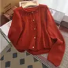 Estilo coreano Primavera y Otoño nueva ropa de exterior puro deseo dulce suave viento perezoso suelto tejido cárdigan suéter abrigo superior para mujeres