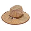 Sombrero de ala ancha de bambú para protección solar para hombre, sombrero para el sol, sombrero de vaquero occidental, sombrero de paja para hombre de primavera y verano, sombrero de copa, sombrero de playa