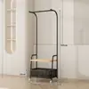 Perchero de pie para uso doméstico, Perchero extra grueso móvil, Perchero vertical con diseño deslizante y engrosado