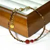 Collar de cuentas vintage de piedra Ojo de Tigre natural de alta gama para mujer, cadena para la clavícula, moderno y elegante, joyería de nuevo estilo 2026