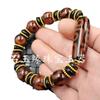 Pulsera de Ágata Tianzhu Jade Pulsera Tianzhu de Nueve Ojos Tres Ojos Lutong Pulsera de Cuentas de Ábaco Lineal Dijo Antiguo