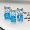 Lantejoulas cintilantes estrela de cinco pontas urso transparente textura bom brilho diy resina acessórios fabricantes atacado
