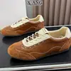 Zapatos de Entrenamiento Alemanes Marrones Brogue de Piel de Vaca Retro con Cordones para Mujer Suela Suave Zapatos de Forrest Gump Bailarinas Casuales para Mujer