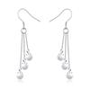Qiaolanxuan Joyería de Plata Pura con Aguja Estilo Coreano Moda para Mujer Pendientes Largos con Borlas de Perlas Joyería Regalo Venta al por Mayor