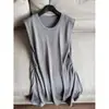2026 Novo Suéter de Tricô Casual Sem Mangas de Seda de Amora Luxo Leve para Mulheres Atacado H09Et50605