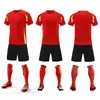 Conjunto de uniforme de treino de futebol para adultos com logotipos impressos, conjunto de uniforme de futebol para crianças com logotipos impressos, uniforme de equipe de competição de futebol para alunos do ensino fundamental, meninos
