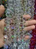 6mm 8mm Furo Transversal Cristal de Morango Cristal Multifacetado Contas Soltas DIY Pulseira Feita à Mão Acessórios de Joias para Pendurar no Carro Contas