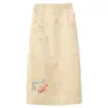 Ropa Femenina Estilo Chino Nuevo, Conjunto de Top y Falda Jacquard Bordado con Botones de Satén de Gama Alta N6026