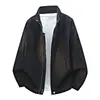 Nueva chaqueta de gamuza talla grande con cuello alto para hombre, diseño de remaches, estilo old money, corte holgado, marca de moda, abrigo versátil estilo coreano