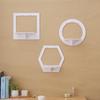 Estantería sin taladro, Colgante de pared para sala de estar, Estante decorativo para baño de dormitorio, Decoración de pared de cocina, Pared divisoria