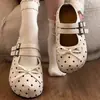 2026 Primavera Verão Novo Comércio Exterior Moda Casual Sola Grossa Aumento de Altura Laço Mary Jane Bico Fechado Chinelos Transfronteiriço