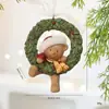 Nova Decoração de Natal Estéreo Retrô Pingente de Resina Decoração de Natal Presente para Árvore de Natal Sino Pingente de Cavalo de Troia