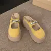 Moda Retro Trendy Nueva Primavera 2025 Zuecos con Plataforma Gruesa para Aumentar la Altura Estilo Birkenstock para Mujeres Bajitas