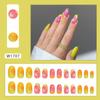 Verano pequeño pomelo rojo fresco usar uña pieza desmontable uña falsa corta uña parche uña pieza alta sentido venta al por mayor