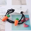 Tarjeta de Pedido Coreana Cuentas Negras Cuentas Doradas Anillos Simples para el Cabello Cuerda para el Cabello Accesorios para el Cabello Gomas Colgantes Chaqueta de Cuero para Mujer Puesto de Cabello Mercado Nocturno