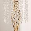 Accesorios de Boda Nuevo Giro Candelabro Set de Flores de Mesa Adornos Chapados en Oro Estilo Europeo Decoración de Camino de Escenario T Péndulo