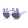 Nuevas Gafas de Sol Infantiles de Conejo con Flores Lazo Orejas de Conejo Lindas Gafas Pequeñas Gafas Fotográficas de Flores