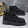 Nuevos Zapatos de Cuero de Caña Alta para Hombre Verano 2026 Zapatos que Aumentan la Altura de Suela Gruesa Zapatos de Cuero Transpirables Estilo Británico Modernos Versátiles Zapatos para Hombre