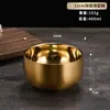 Tazón de Acero Inoxidable 304 Estilo Coreano Doble Capa Aislamiento Térmico Cantina Escolar Estudiante Tazón de Arroz Comercial Engrosado Anti-caída para Niños Tazón para Sopa