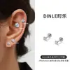 Aretes Espirales Internos de Aleación de Titanio, Tornillos para Oreja de Acero de Titanio Suaves con los Oídos, Se Pueden Usar al Dormir, Hipoalergénicos, Tornillos Únicos para Cartílago de la Oreja para Mujeres