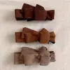 Pinza de Plátano de Gamuza Multicapa con Lazo Estilo Coreano Pinza Vertical para Cola de Caballo Pinza Retorcida para Mujer Otoño e Invierno