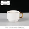Conjunto de Xícaras de Café de Cerâmica Estilo Europeu Atacado Pequena Xícara de Chá de Leite de Cerâmica de Luxo Phnom Penh Xícara de Café Estilo Americano para Hotel Logotipo