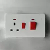 Interruptor de Parede Tipo 86 Padrão Britânico para Uso Doméstico, Interruptor Simples Estilo Britânico Ultrafino com Tomada USB, Painel de Interruptor para Exportação