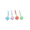 Monedero de Silicona Color Sólido Simple Lindo Cuadrado Llavero Monedero Suministros de Fabricante Bolsa de Almacenamiento Forma Creativa