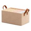 Caja de almacenamiento de ropa plegable, armario doméstico, artefacto en capas, caja organizadora de tela para ropa y pantalones, cesta de almacenamiento separada